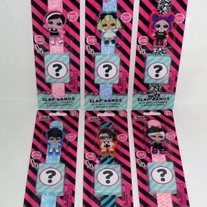 LOL SURPRISE SERIES 4 SLAP BAND SET OF (6) CHARM & HIDDEN SURPRISE NEW SEALED